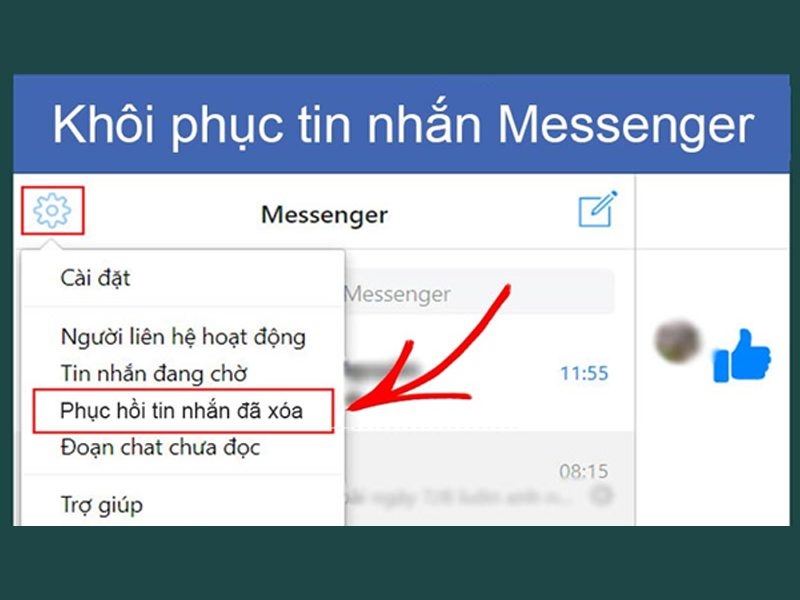 Tin nhắn của bạn cần đáp ứng điều kiện để có thể khôi phục