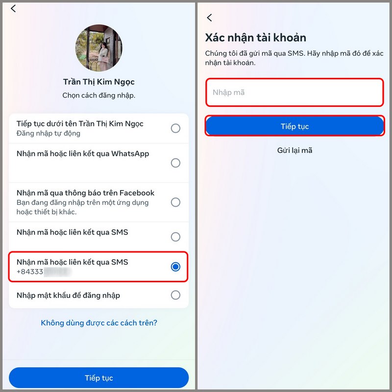 Cách lấy lại mật khẩu facebook bằng messenger bất bại 9 Hệ thống sẽ gửi mã xác nhận về cho bạn để lấy lại mật khẩu