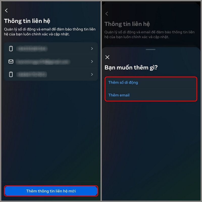 Cách lấy lại mật khẩu facebook bằng messenger bất bại 6 Thêm số di động hoặc email để được gửi mã