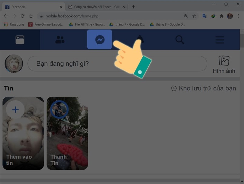 Truy cập trang chủ trên trình duyệt web rất nhanh gọn lẹ