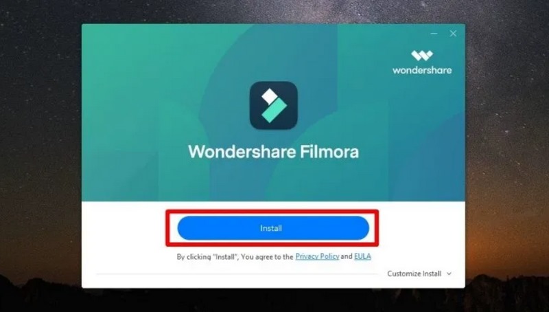 Download Filmora 9 Full Crack vĩnh viễn 2024 như thế nào? 6 Bạn hãy bấm vào ô Install để cài đặt Filmora 9