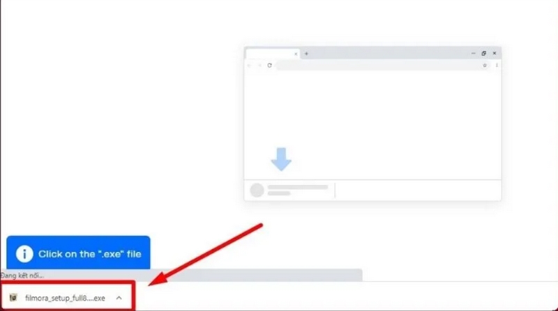 Download Filmora 9 Full Crack vĩnh viễn 2024 như thế nào? 5 Click vào mục file.exxe hiển thị ở vị trí góc trái của màn hình giao diện