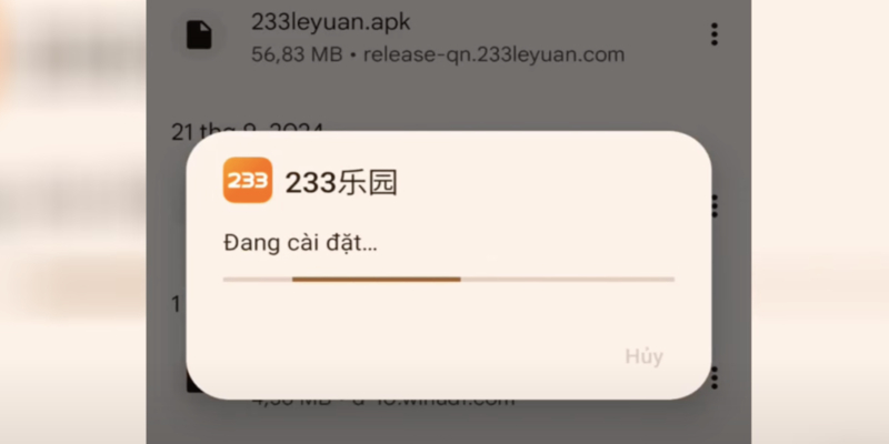 Cách Tải 233 APK Cho Android Nhanh & Đơn Giản 4 Mở tệp Apk 233 vừa tải và cài đặt ứng dụng