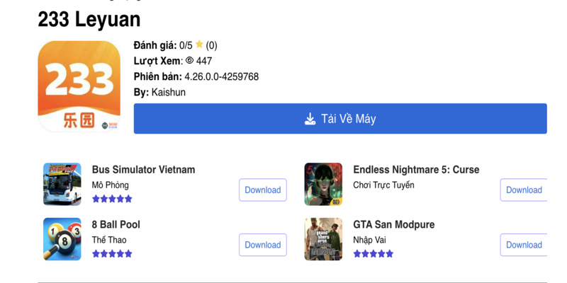 Cách Tải 233 APK Cho Android Nhanh & Đơn Giản 2 Truy cập link 233 Apk Download
