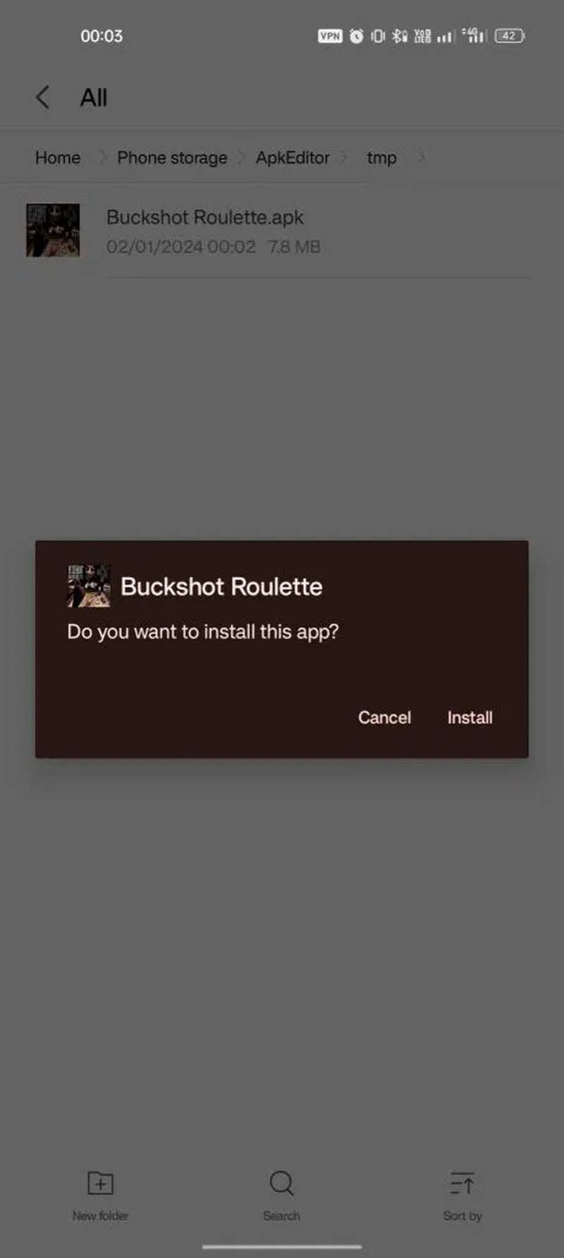 Cách Tải Buckshot Roulette APK Cho Android Đơn Giản Nhất 3 Cần chọn cài đặt khi được trò chơi gửi yêu cầu