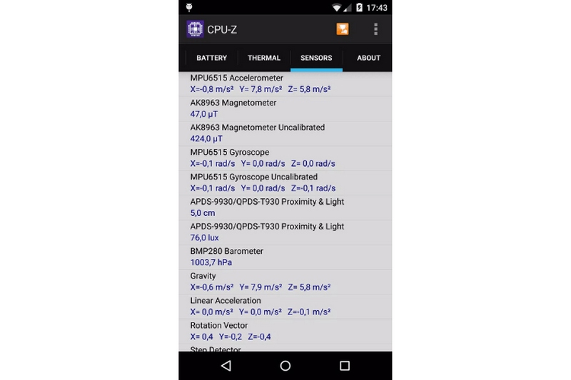 Hướng Dẫn Tải CPU Z APK – Công Cụ Kiểm Tra Thông Tin Phần Cứng! 6 Tab Thermal (Nhiệt độ)