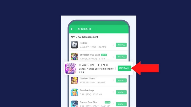 Tải Ngay Dragon Ball Legends APK – Hóa Thân Siêu Saiyan Đỉnh Cao! 5 Mở quản lý file trên thiết bị của bạn