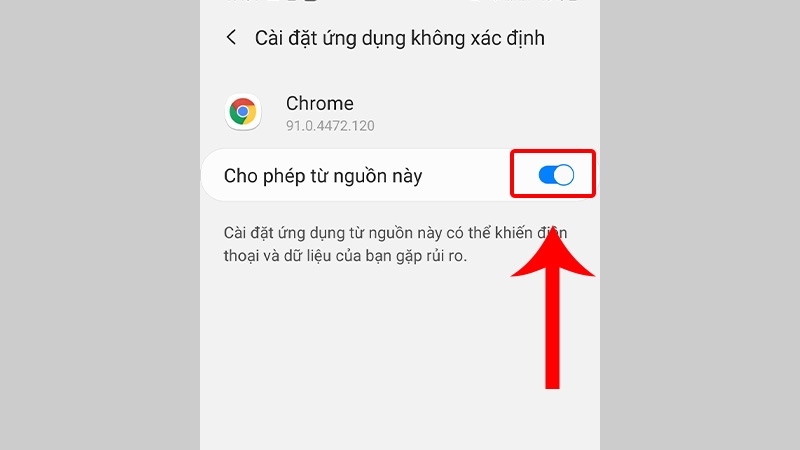 Hãy cho phép nguồn dữ liệu