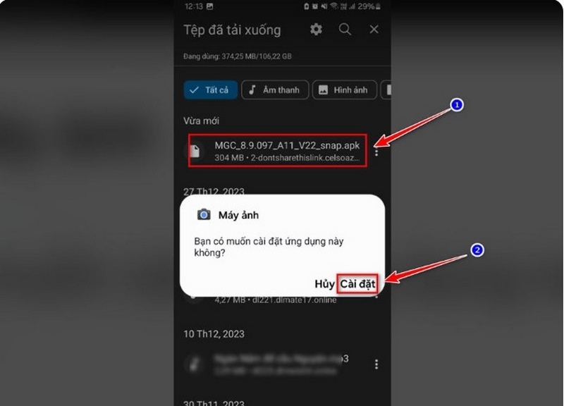 Cách Tải GCam APK Cho Android Nhanh & Đơn Giản 5 Cài đặt file APK