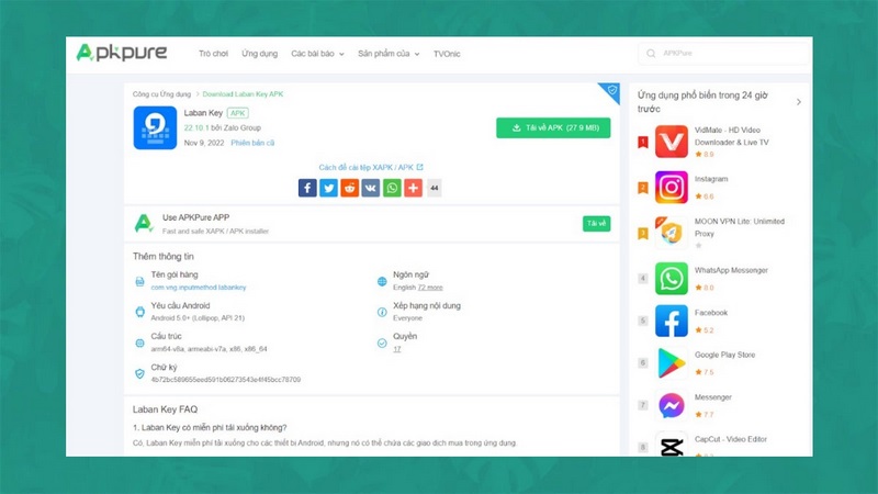 Tải Miễn Phí Laban Key APK Cho Android – Bàn Phím Tiếng Việt Đa Năng! 3 Việc cài đặt đúng đường link sẽ giảm rủi ro nhiễm virus