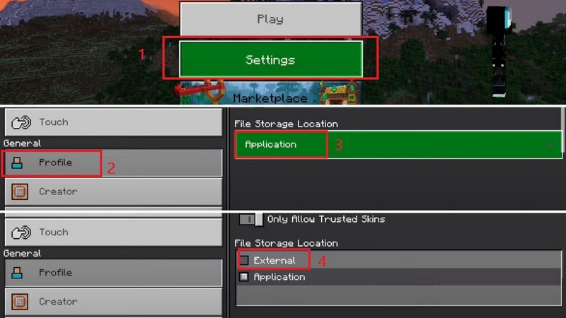 Hướng Dẫn Tải Minecraft 1.18 0 APK – Khám Phá Thế Giới Sáng Tạo! 2 Mọi người làm lần lượt các bước y như hình trên đây