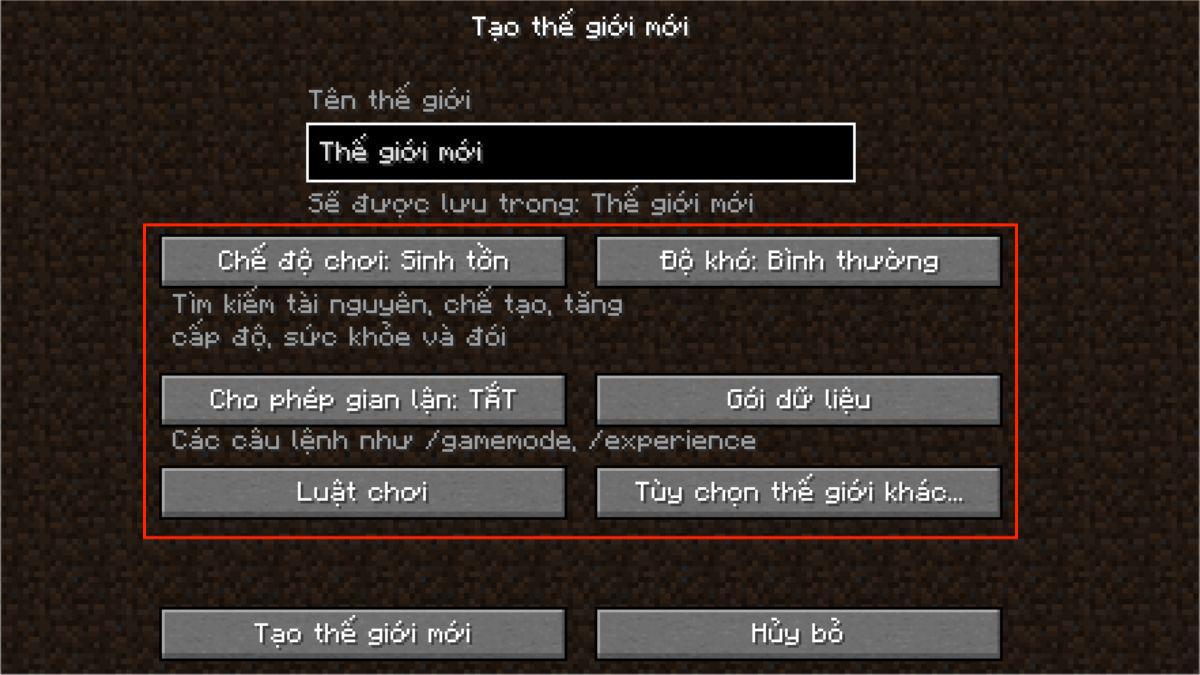 Download Minecraft 1.19 0 APK Cho Android – Phiên Bản Cập Nhật Mới! 3 Trò chơi có nhiều chế độ để mọi người có đa dạng lựa chọn