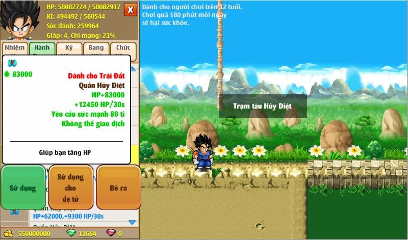 Tải Miễn Phí NRO Blue APK Cho Android – Game 7 Viên Ngọc Rồng Hấp Dẫn! 3 Cuối cùng mọi người chỉ cần tạo nhân vật theo ý muốn