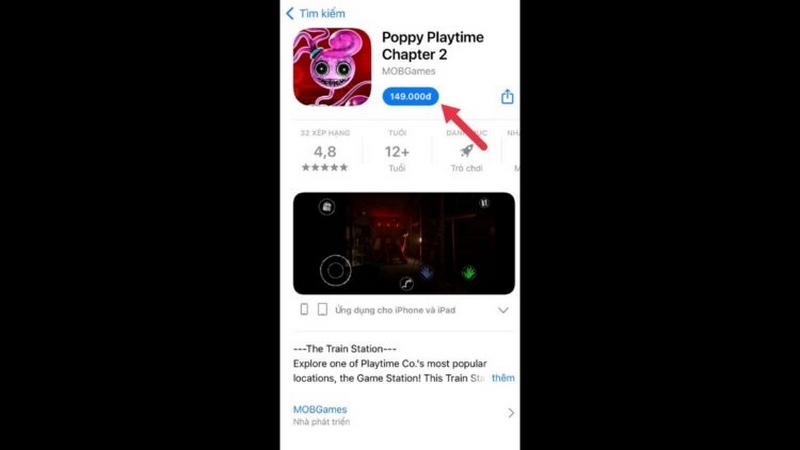 Tải Miễn Phí Poppy Playtime APK – Khám Phá Bí Mật Kinh Hoàng! 3 Cần trả phí cho phiên bản như Poppy Playtime 2 APK theo ví dụ trên
