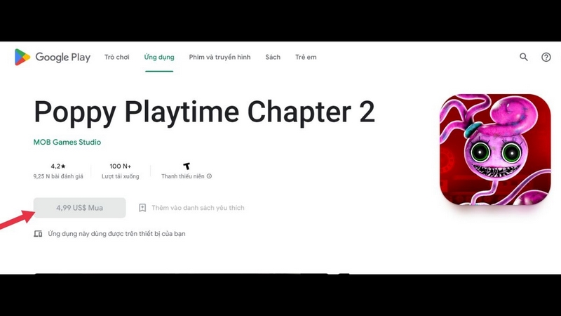 Tải Miễn Phí Poppy Playtime APK – Khám Phá Bí Mật Kinh Hoàng! 6 Poppy Playtime APK tải qua Google Play cũng phải trả phí