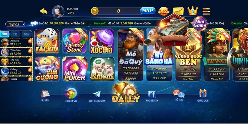 Cổng game mang tới không gian giải trí đa dạng