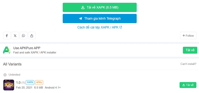 Cần kiểm tra phiên bản phù hợp để tải về ngay