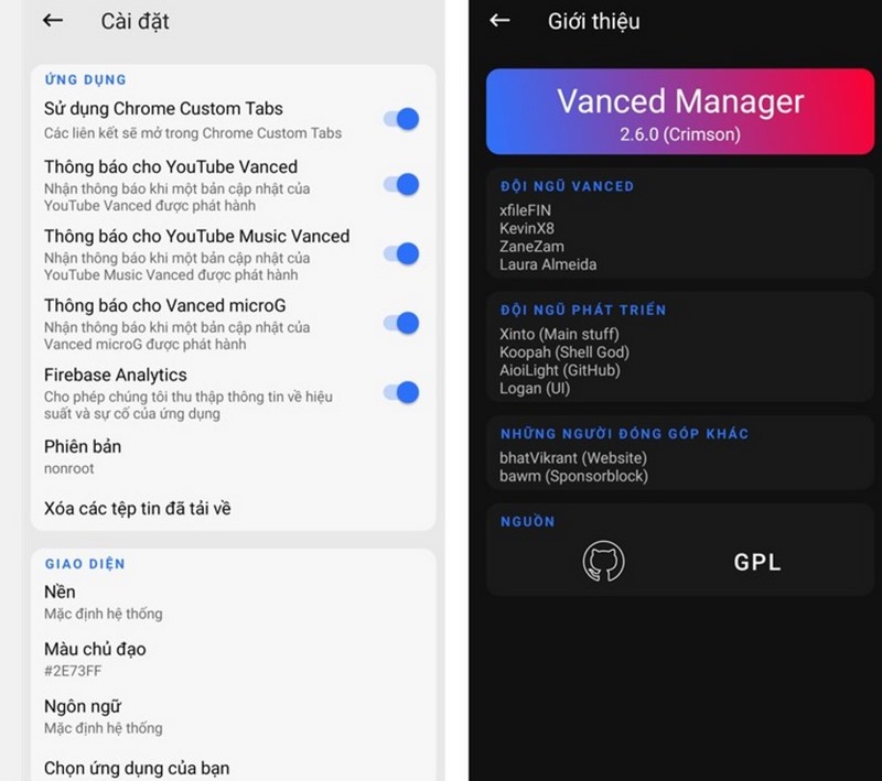 Tải Ngay Vanced Manager APK Cho Android – Quản Lý Video Tiện Lợi! 7 Thực hiện tùy chỉnh ứng dụng