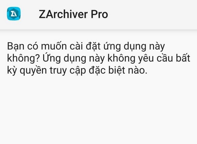 Tải Ngay Zarchiver Pro APK Cho Android – Quản Lý Tập Tin Dễ Dàng! 3 Chọn cài đặt ứng dụng vừa tải về trên di động