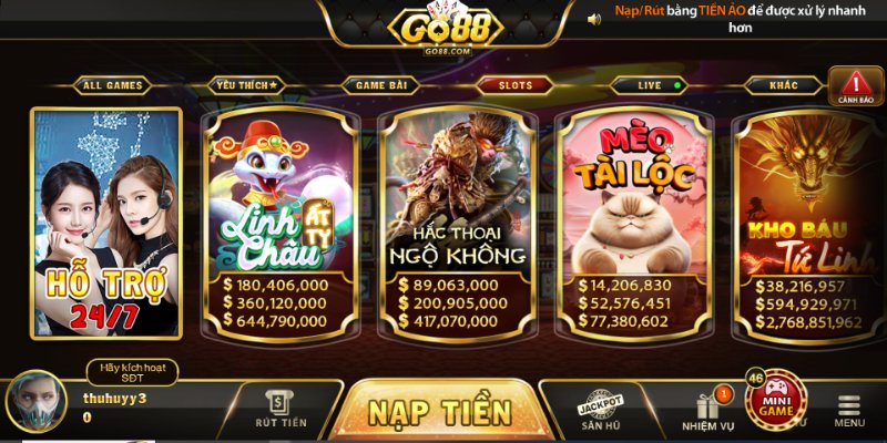 Game slot Go88 nổi bật với đồ họa đẹp mắt