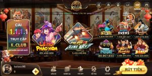 Kho game slot KClub đa dạng, nhiều chủ đề hấp dẫn