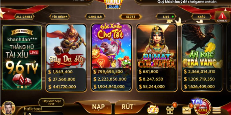 Game Slot Hitclub Dẫn Đầu Xu Hướng Quay Hũ Hiện Nay 2 Danh sách game slot Hitclub nổi bật có tỷ lệ RTP cao